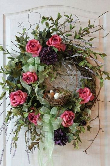 wreath with ribbon