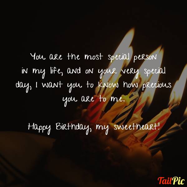 117 Romantic Birthday Wishes Quotes Birthday Messages Tailpic