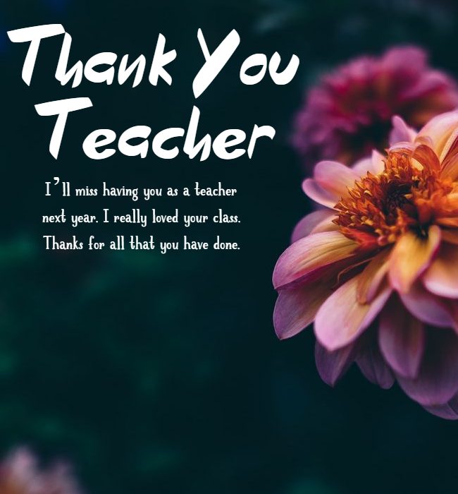 thank you teacher message from parents for encouraging child