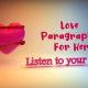 Long Love Paragraphs for Her | love images, love quotes, love messages