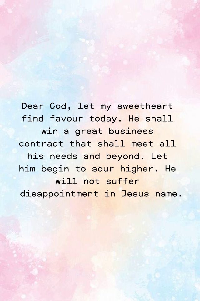 Prayer For Him