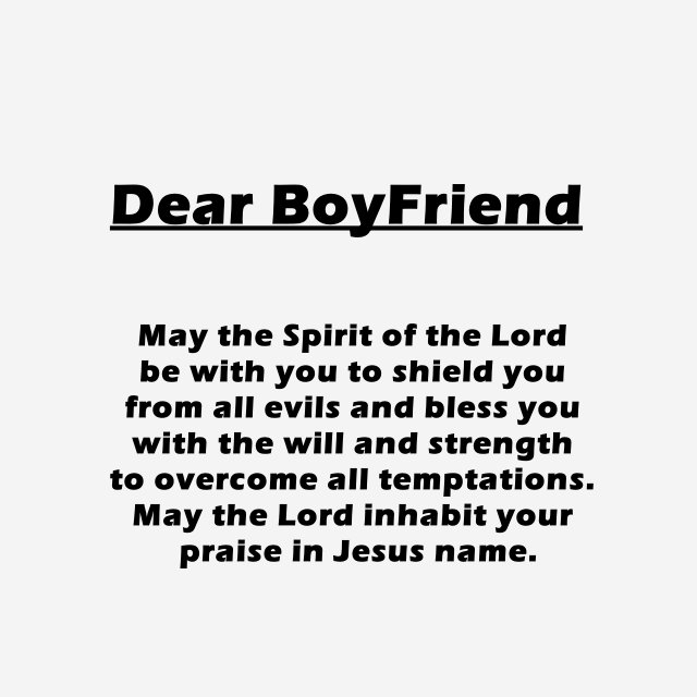 Morning Prayer For Boyfriend