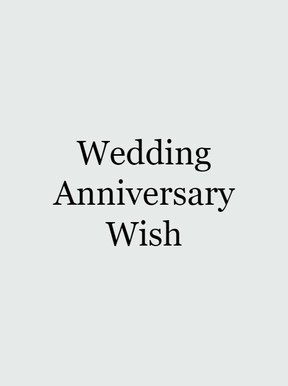 wedding anniversary wish