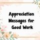 thoughtful appreciation messages for good work to show well done