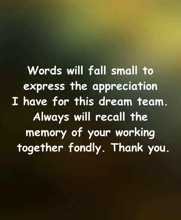 Thank You Email to Congratulations Messages for Team Achievement