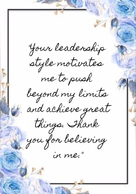 Thank you message for boss appreciation quotes to boss