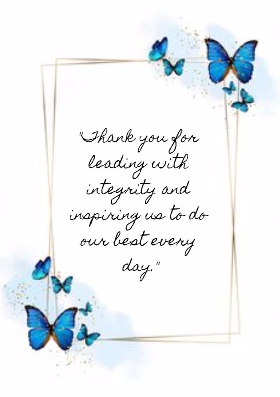 thanks message to boss for appreciation