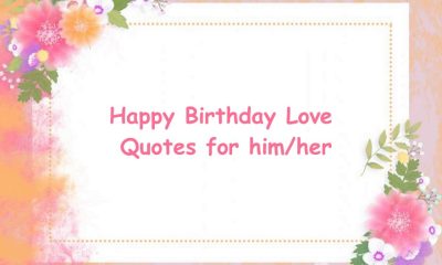 Romantic Happy Birthday Love Quotes for Him Her Happy Birthday Love